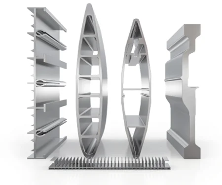 Aluminium Profile AA 6063-T6 Custom Section Mill Finish for Architectural / Industrial Fabrication